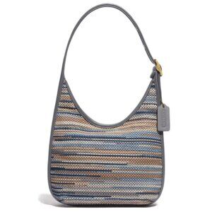 Coach Ergo Upwoven Leather Shoulder Bag Blue